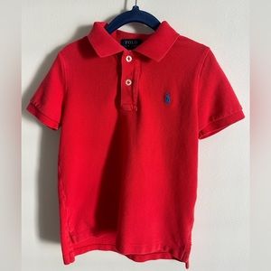 Ralph Lauren Boys Red Polo - 4T